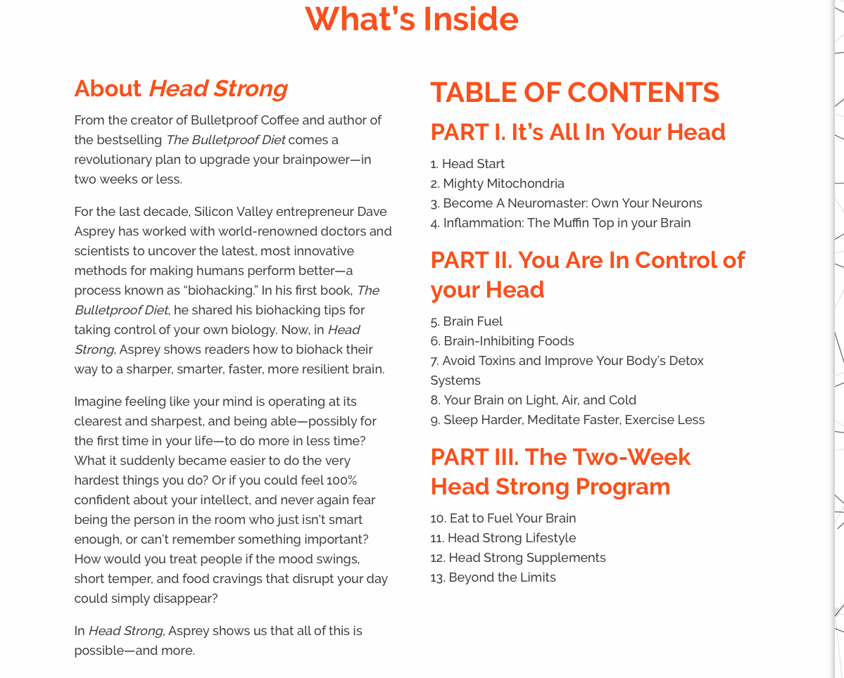 HEAD STRONG The Bulletproof Plan To Activate Untapped Brain 