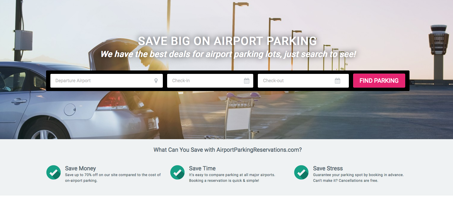 Details : Airport Parking Reservations Safe and Secure Lots